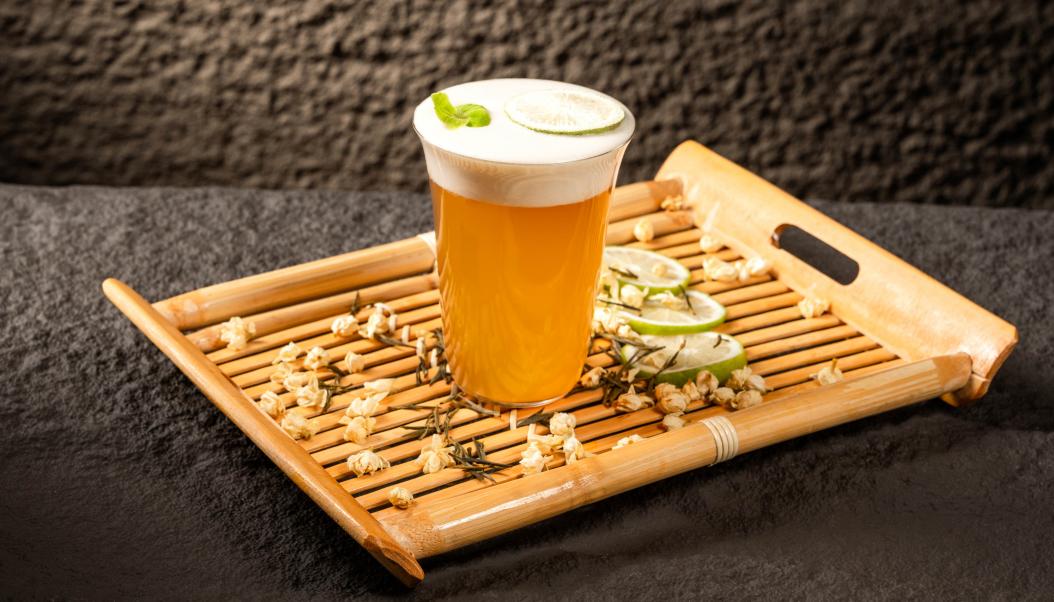 火鍋春季甜品，加盟店新品，抹茶奶豆腐！